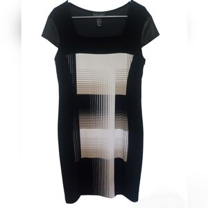 Frank Lyman design Black and white knee length dress Size 12